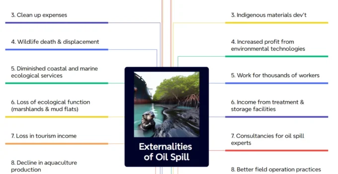 Externalities of Oil Spill: 10 Positive and 10 Negative Effects